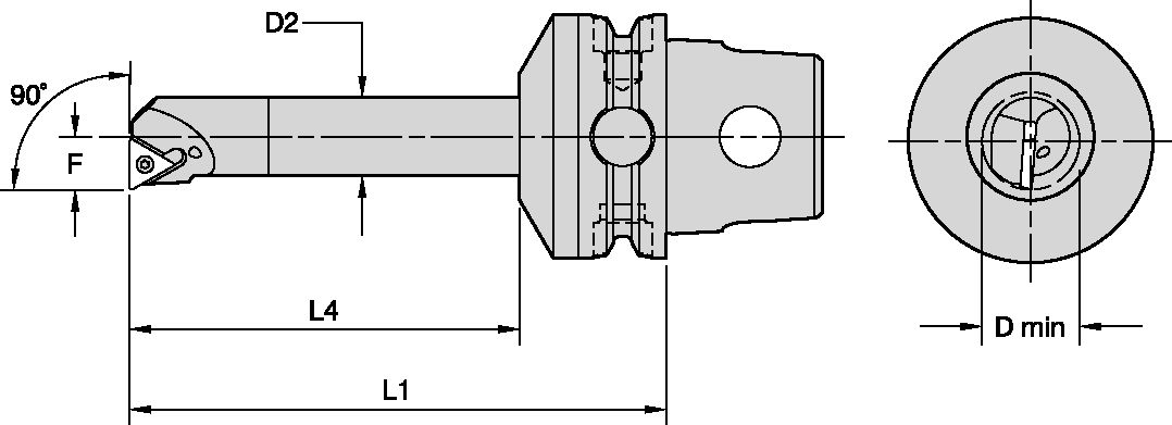 KM50TS CARBIDE BORING BAR