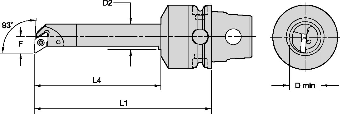 KM50TS CARBIDE BORING BAR