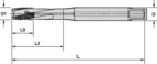 3/8-16 3BX LHSF PLUG CH DIN