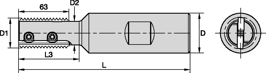 TM24 WELDON METRIC D=14 Z=1