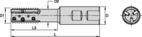 TM40 WELDON METRIC D=30 Z=3