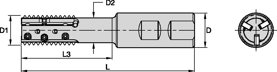 TM40 WELDON METRIC D=30 Z=4