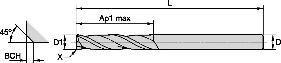 PINNFRÄS 3.5MM AP12 Z2 CYL