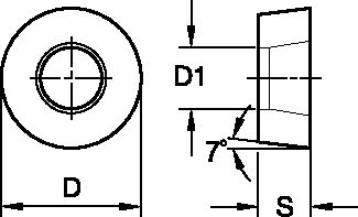 POSITIVE INSERT GEO STD