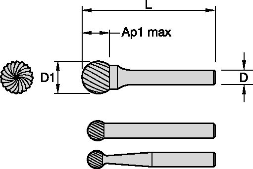 SD01EY 1/4 X 6 EXTD BUR