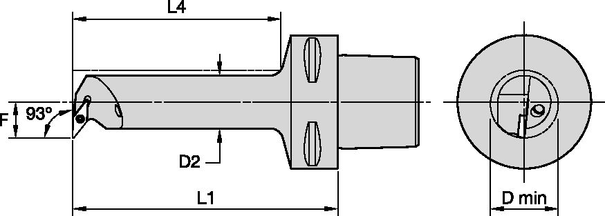 BOM 32mm 93° HÖ för VB..1103.. PSC63