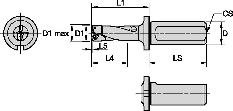 INDEXABLE DRILL DFSP 24.0MM 2