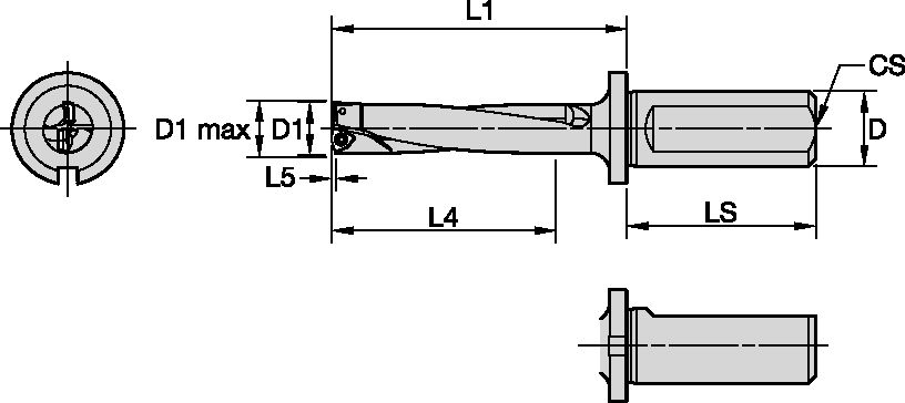 INDEXABLE DRILL DFSP 17.0MM 4