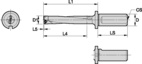 INDEXABLE DRILL DFSP 27.0MM 5