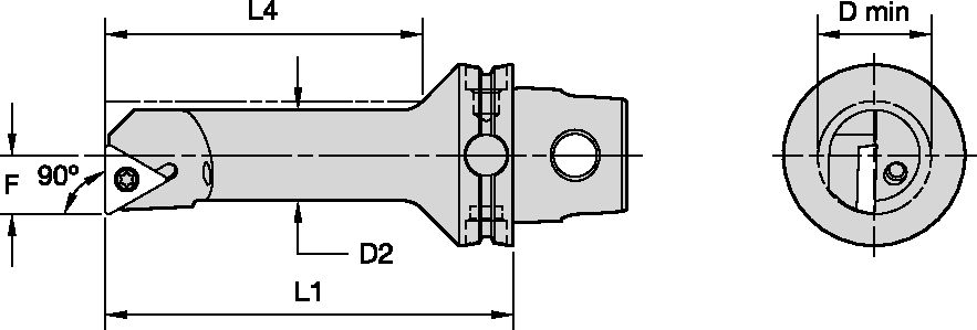 KM40TS STEEL BORING BAR