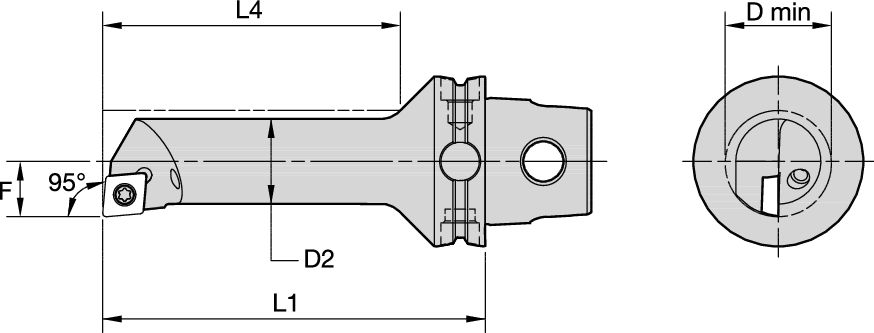 KM40TS STEEL BORING BAR