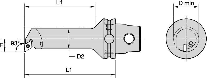 KM40TS STEEL BORING BAR