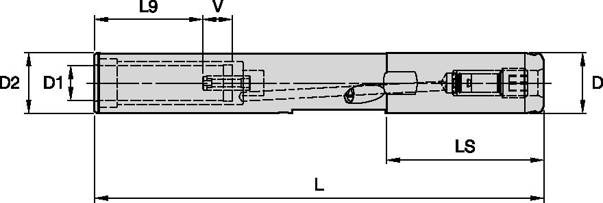 HYDR CHUCK EXTENSION D12 METR