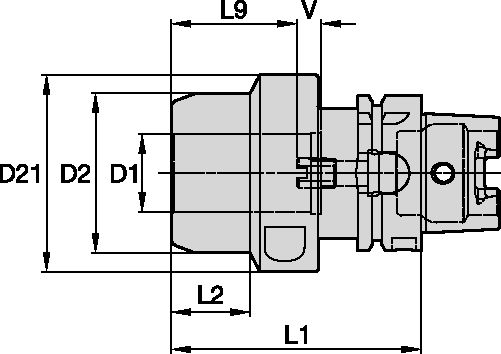 HSK • Ø20mm HYDRAULISK CHUCK HYDROFORCE