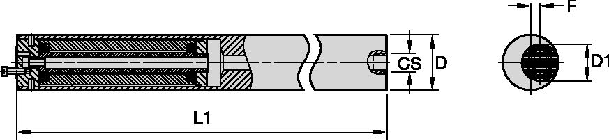 Vibration-Free Boring Bar D25mm