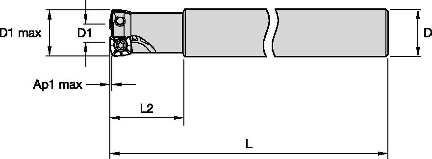 VXF-07 D16 Z2 CYLINDRICAL END MILL