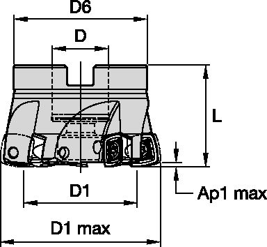 VXF-12 D100 Z7 SHELL MILL