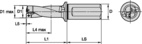 TCF BODY D=21MM 2XD SL SHANK 25MM