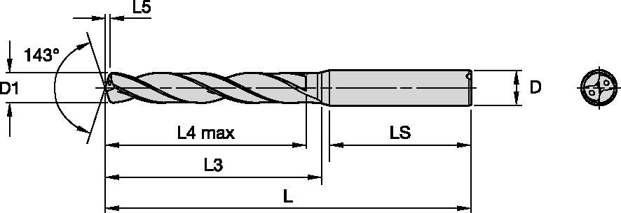 BORR 6,6mm 5xD CYL KYLKANAL