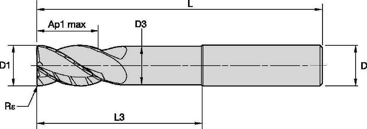 PINNFRÄS 20MM L3:73MM CYL