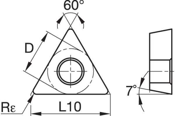 Turning insert CVD: Roughing ~