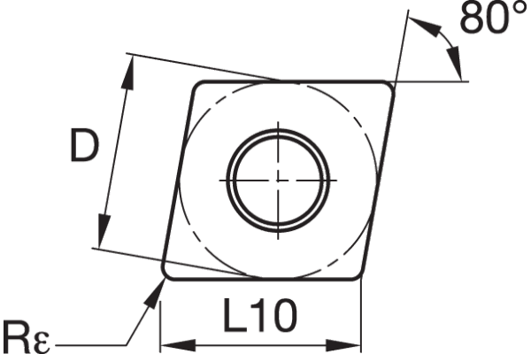 Turning insert CVD: Roughing ~