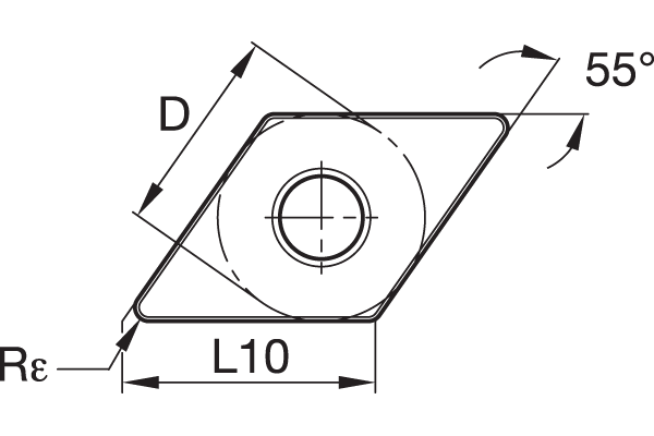 Turning insert PVD: Medium SS