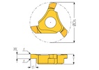 SPÅRSKÄR 16.7mm W=2.39 TiAlN