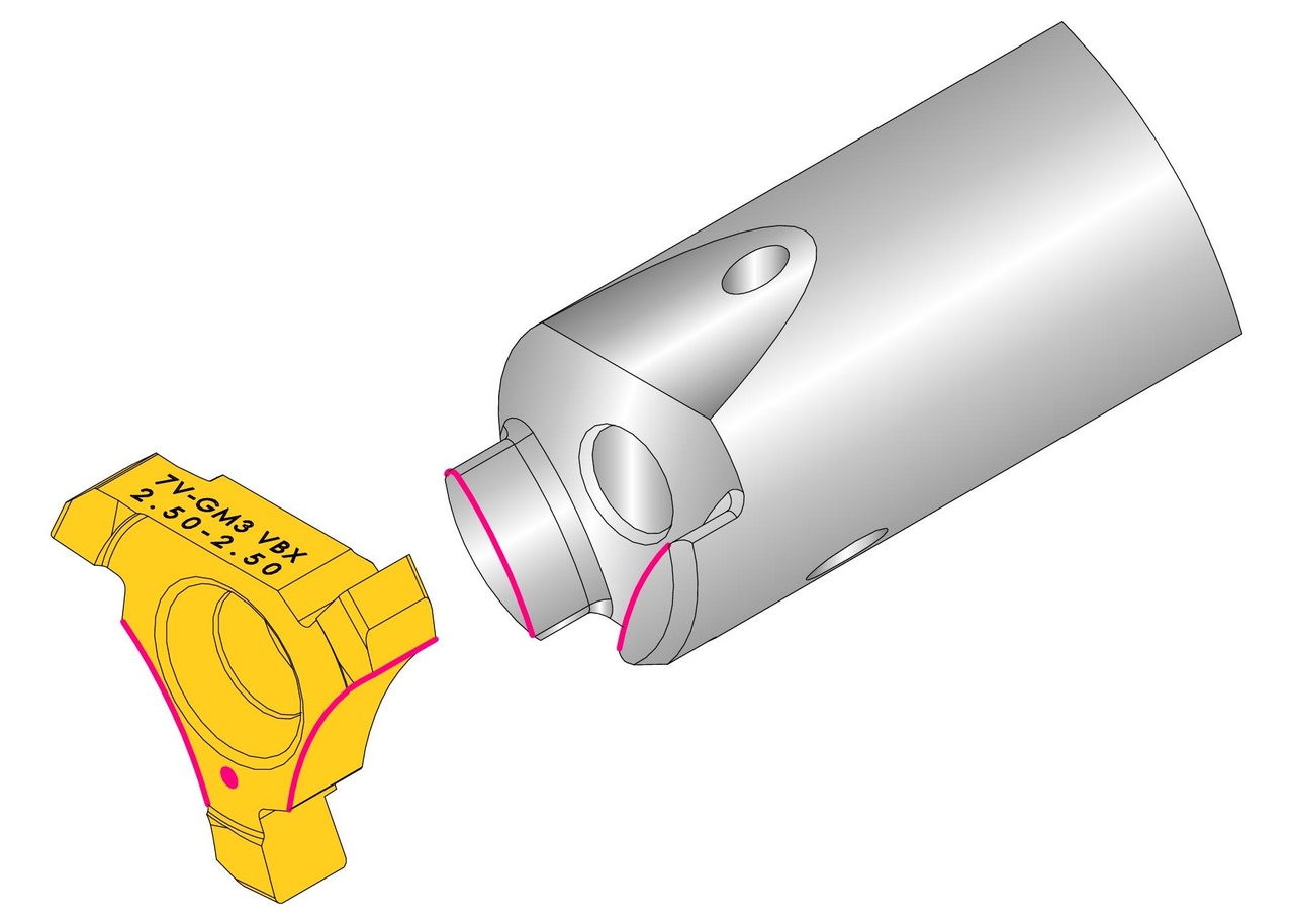 SPÅRSKÄR 12.7mm W=2.5 TiCN