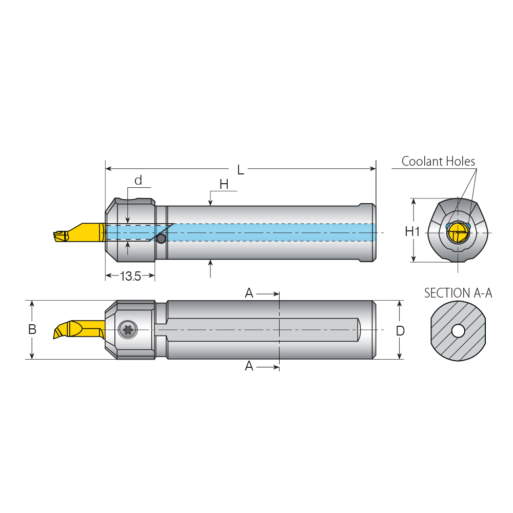 Cylindrisk d4 med 2st plan