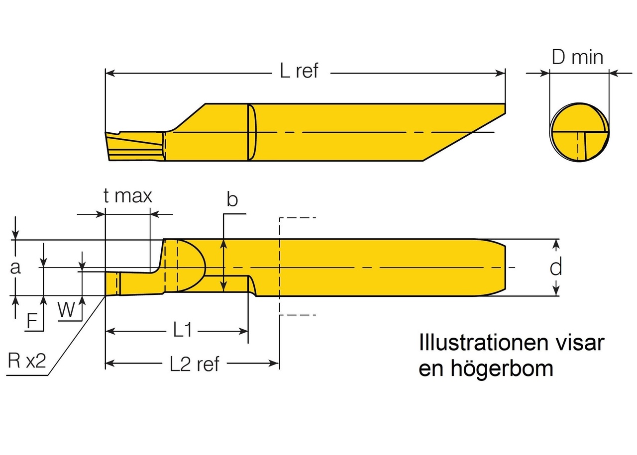 Spårbom 5,57mm W2 AXI.