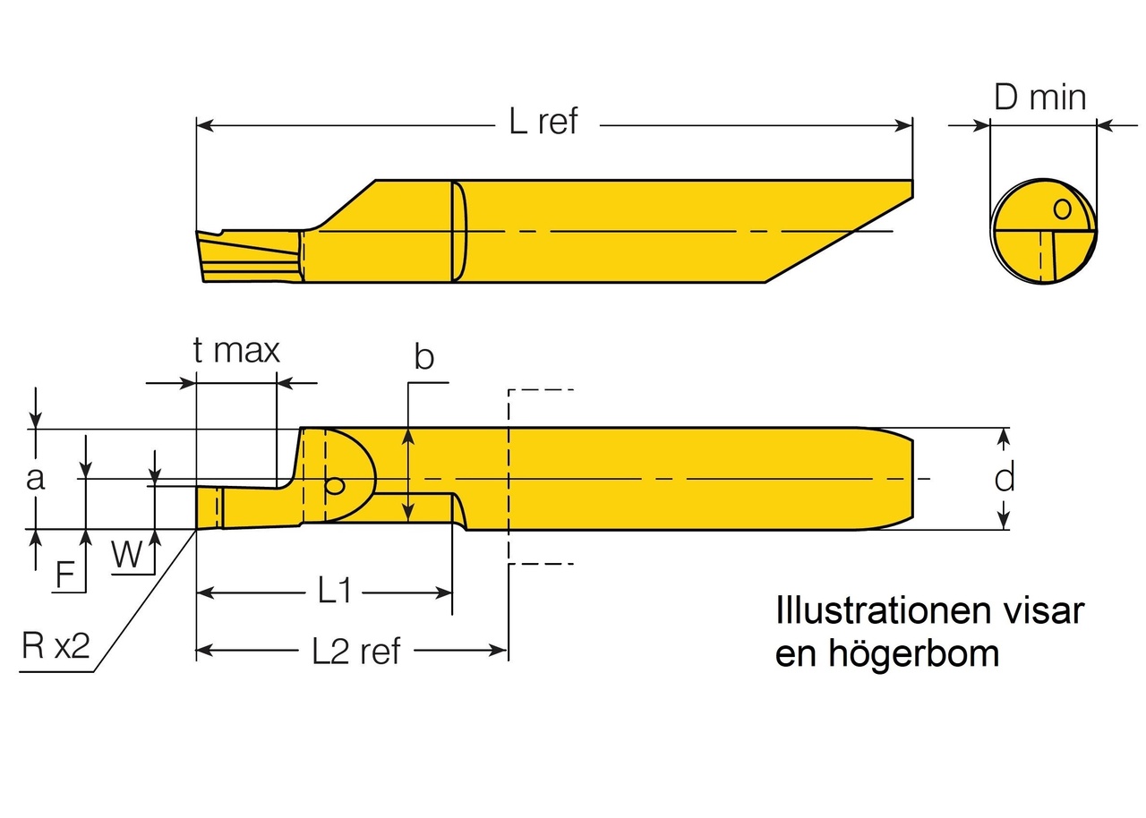 Spårbom 5,6mm W3 AXI.