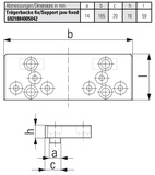 Support jaws for gripper studs fixed