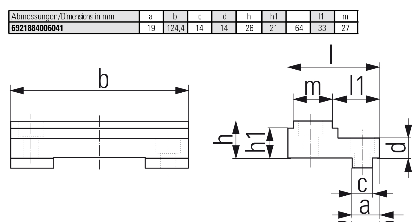 Step jaw fixed, carbide - coated