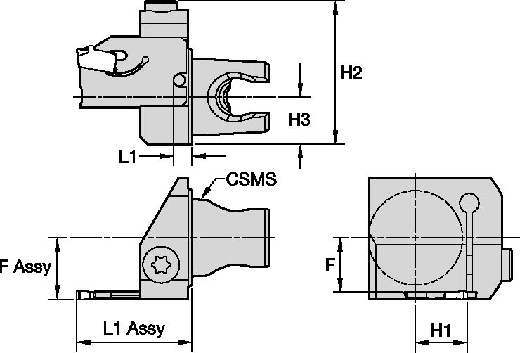 Grooving and Cut-Off unit KM25