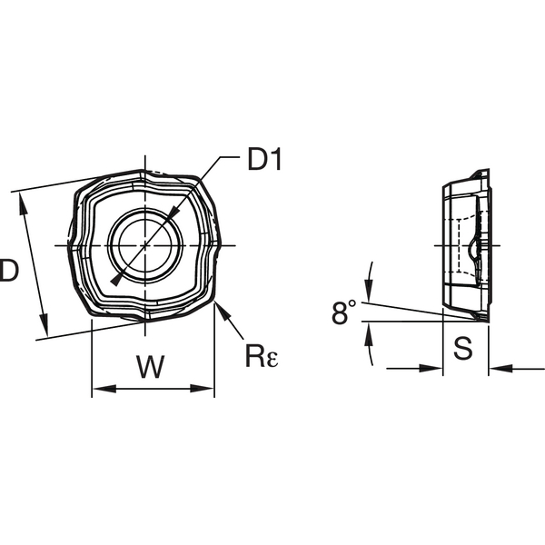 Drill Fix PRO™ • Carbide Insert • Inboard • MS