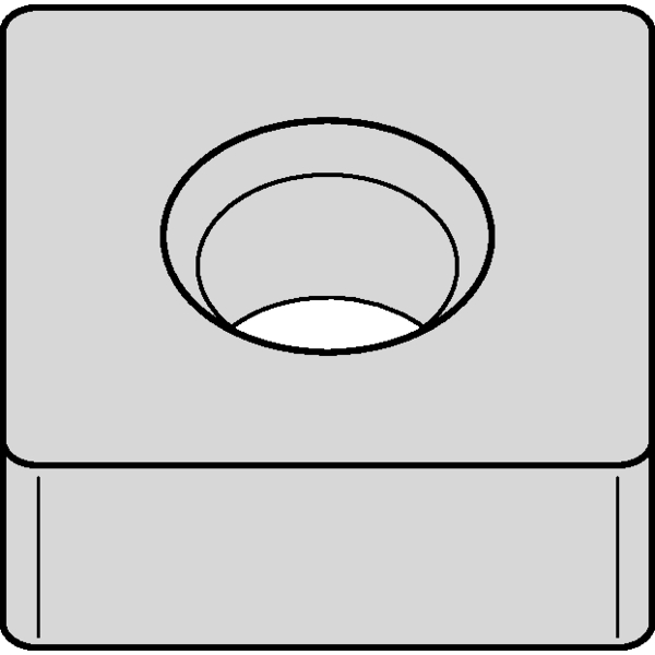 NEGATIVE INSERT GEO FLAT TOP