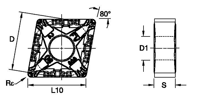 ANSI/ISO Turning Insert CN..