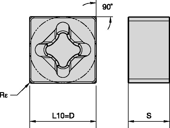 NEGATIVE TURNING CERAMIC INSE~