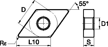 NEGATIVE INSERT GEO STD