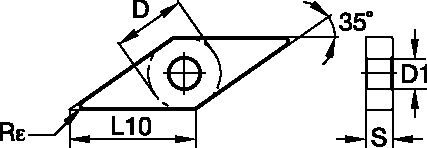 NEGATIVE INSERT GEO RH