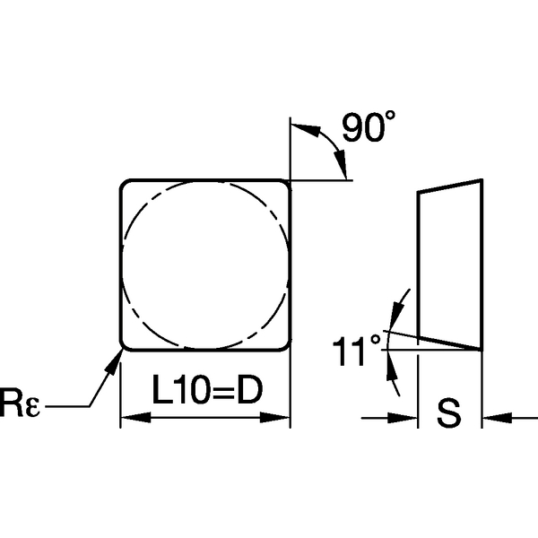 POSITIVE INSERT GEO STD