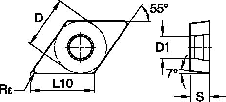 SCREW ON INSERT MEDIUM-WP25CT