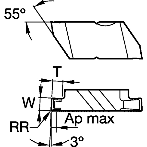 Top Notch Grooving Insert