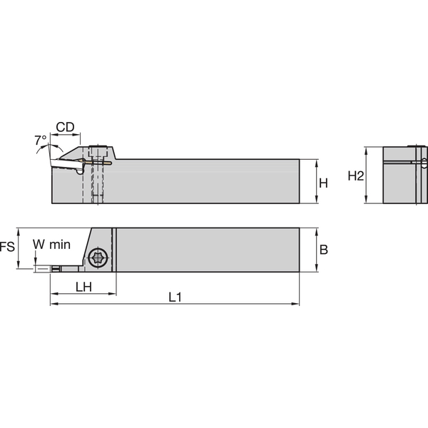 A4 Holder W25.0mm L150.0mm