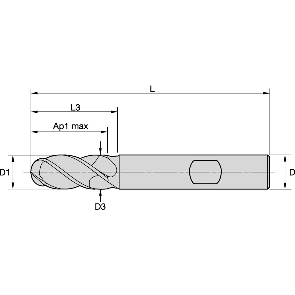 FULLRADIEFRÄS 10MM L3:32MM WD