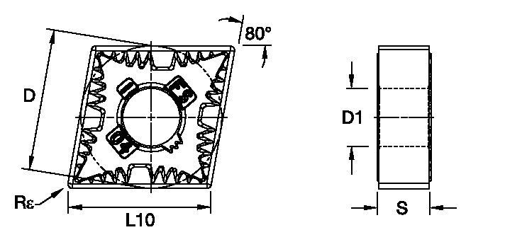 ANSI/ISO Turning Insert CN..