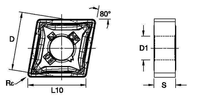 ANSI/ISO Turning Insert CN..