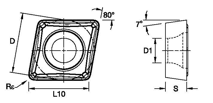 ANSI/ISO Turning Insert CC..