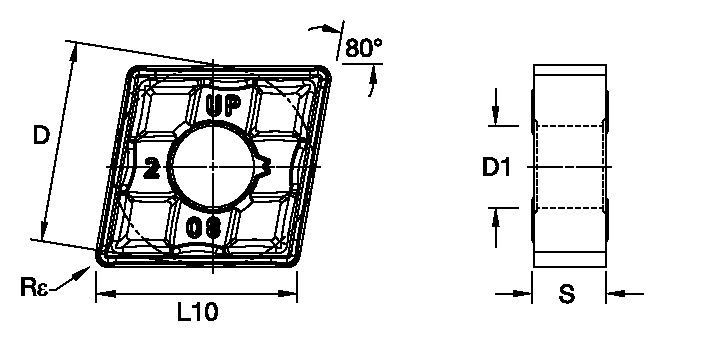 ANSI/ISO Turning Insert CN..